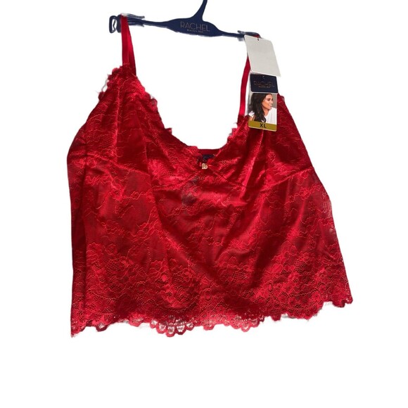 RACHEl Rachel Roy Lace Soft Camisole Set Red Lingerie Size Xlarge Valentines Day - Picture 4 of 9